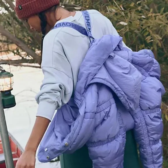 Free People Shirr Enough Backpack Puffer Jacket - Picture 4 of 10